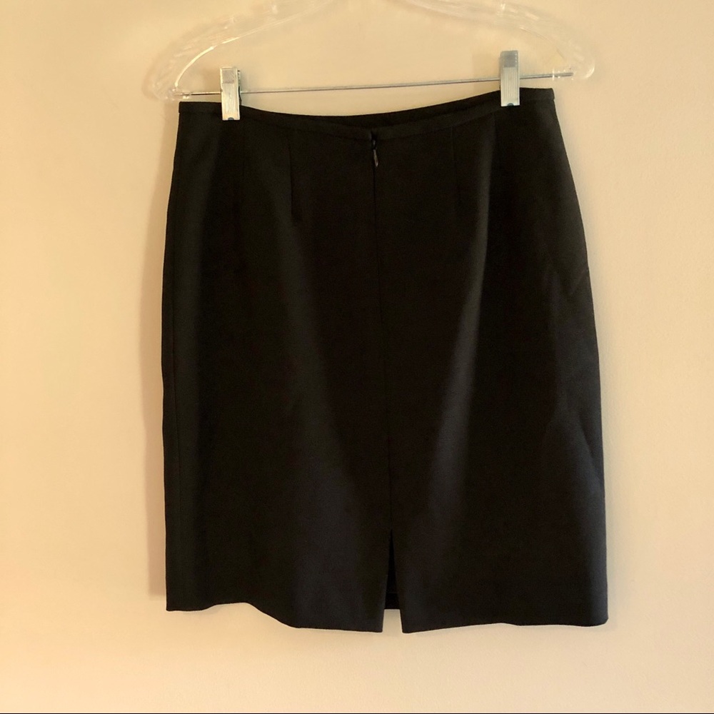 Vintage 90s Petite Black Pencil Skirt - Picture 2 of 7